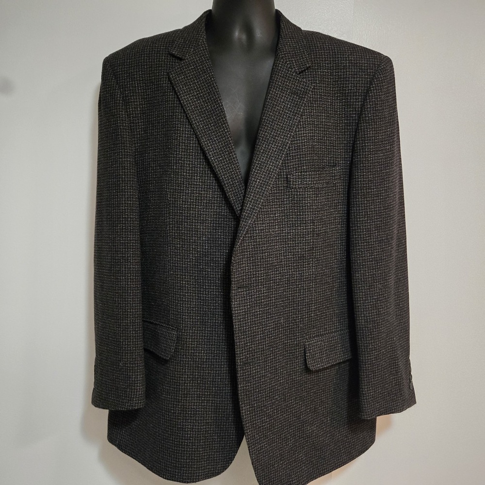 Joseph & Feiss Blazer Mens 48 Long Gray Wool Cashmere Blend Lined Jacket Coat
